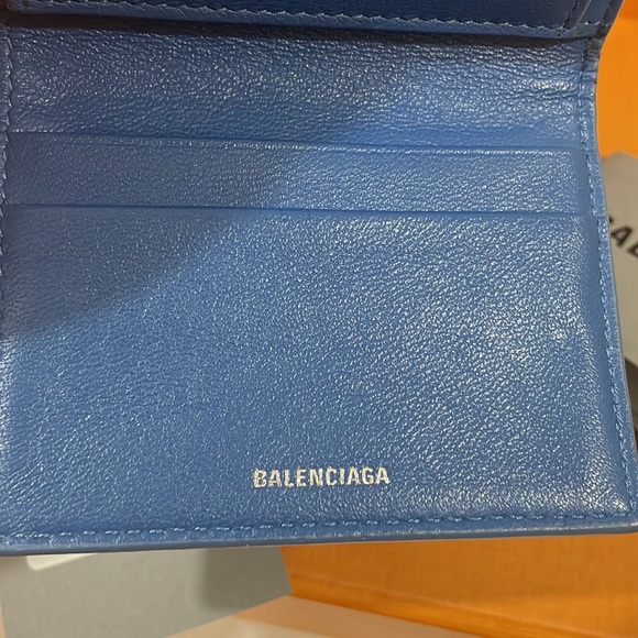 SOLD❤️Authentic Balenciaga Mini Wallet in Blue💙 - Picture 10 of 16